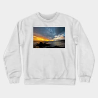 Sunrise at Collywell Bay Crewneck Sweatshirt